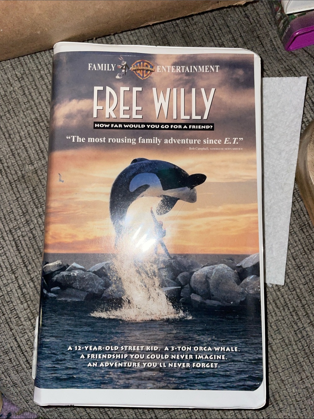 Warner Bros. 1993 Free Willy VHS